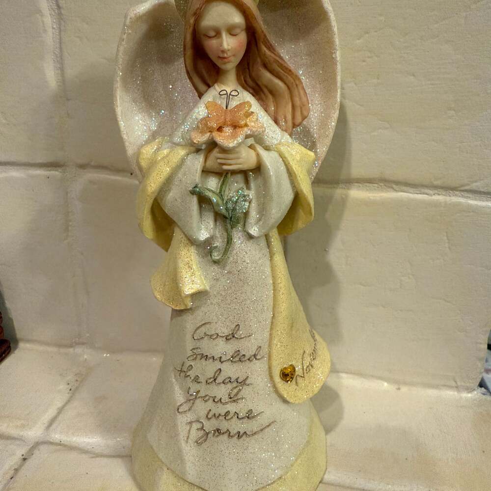 Foundations by Enesco Karen Hahn November Birthday Angel Figurine